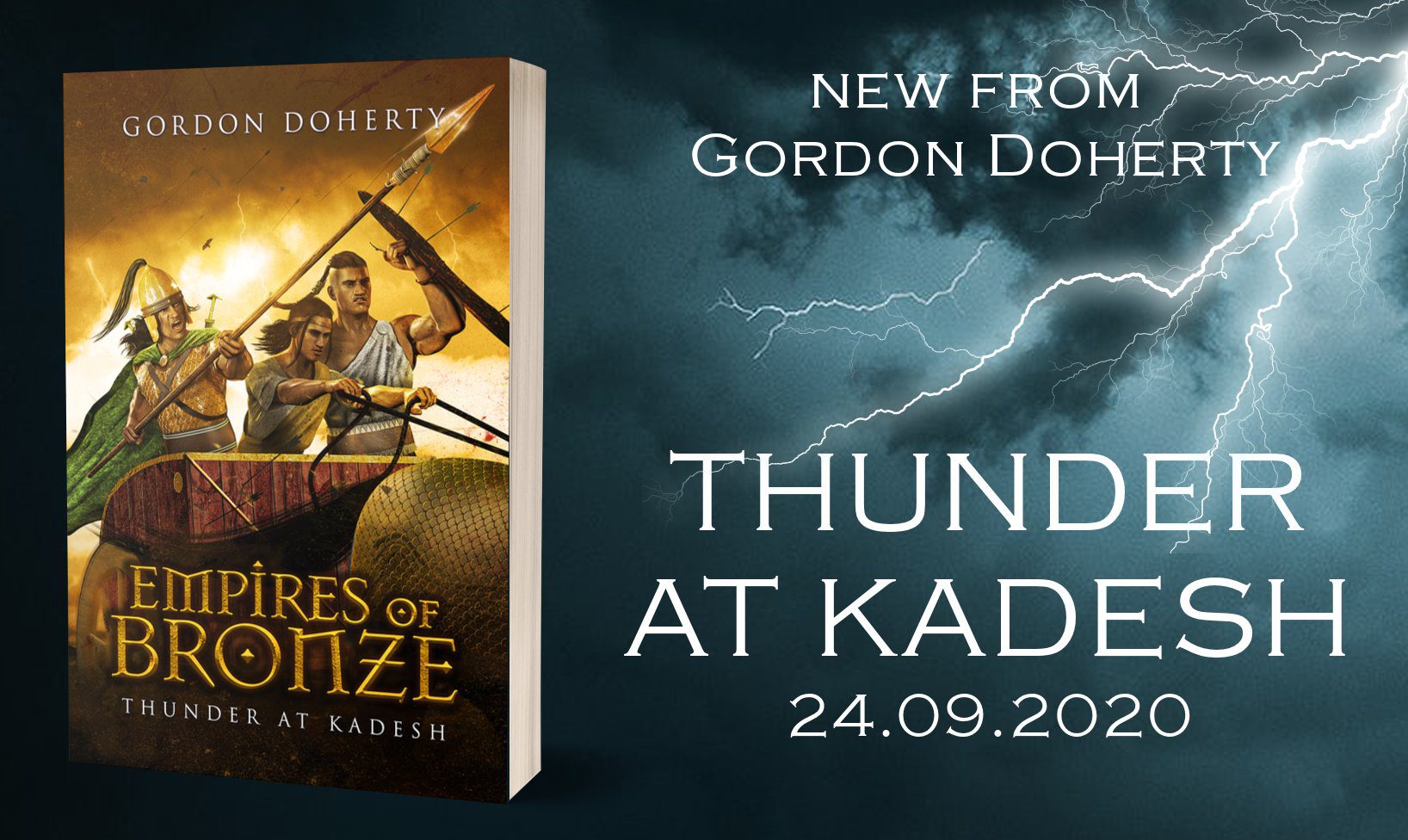 Gordon Doherty on Twitter: "𝗘𝗺𝗽𝗶𝗿𝗲𝘀 𝗼𝗳 𝗕𝗿𝗼𝗻𝘇𝗲: 𝗧𝗵𝘂𝗻𝗱𝗲𝗿  𝗮𝘁 𝗞𝗮𝗱𝗲𝘀𝗵 - launching on 24th Sept 2020, available for #PreOrder  now https://t.co/RG8HkL5KUa #HistFic #CoverReveal #BronzeAge @TwitterBooks…  https://t.co/EcsEWiR1zA"